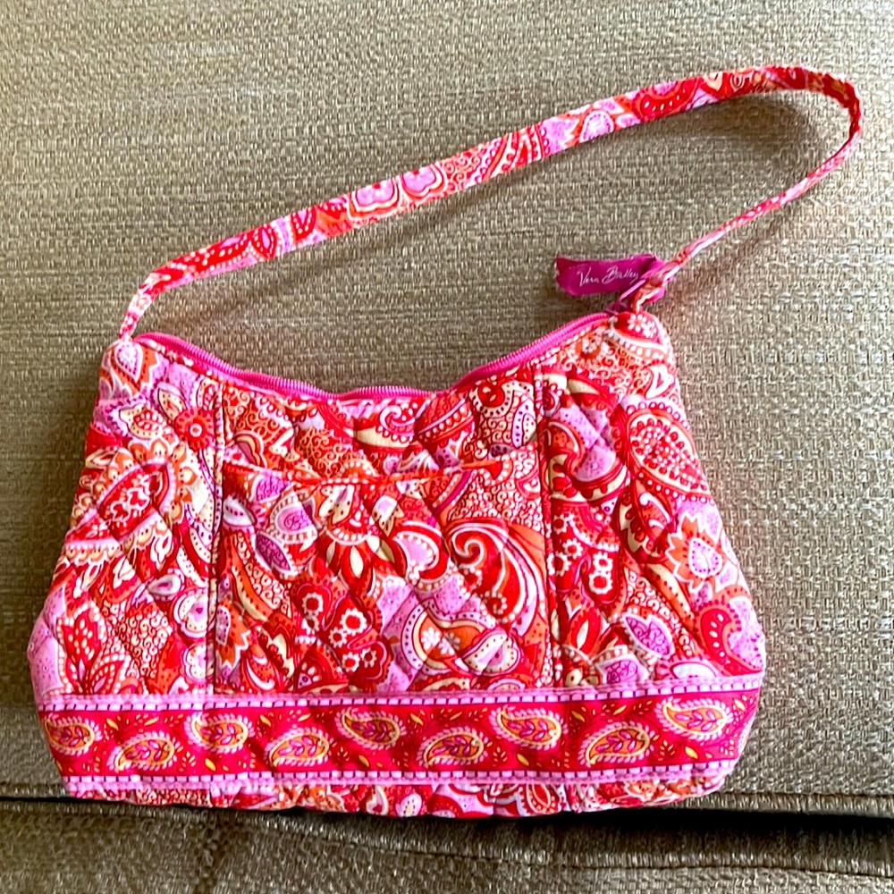 Vera Bradley pink and orange paisley handbag